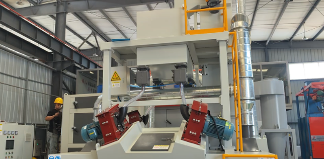 船营板材除锈强化，通过式抛丸机应用案例