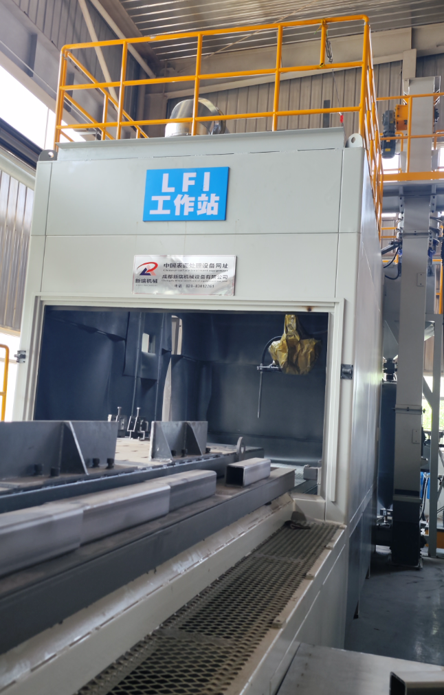 船营无尘环保自动喷砂机，车间更安全更规范